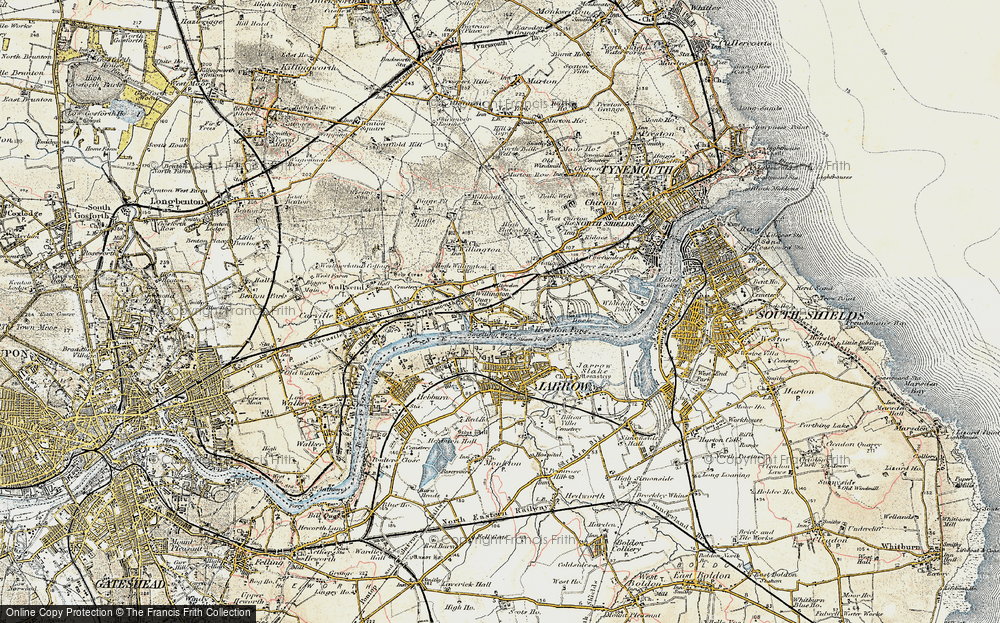 Old Map of Willington Quay, 1901-1903 in 1901-1903