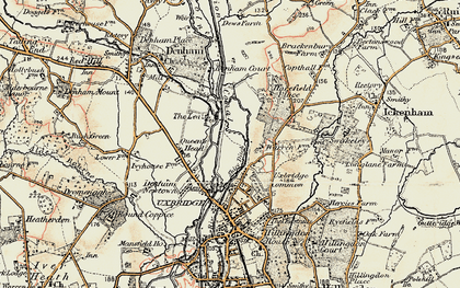 Old map of Willowbank in 1897-1909