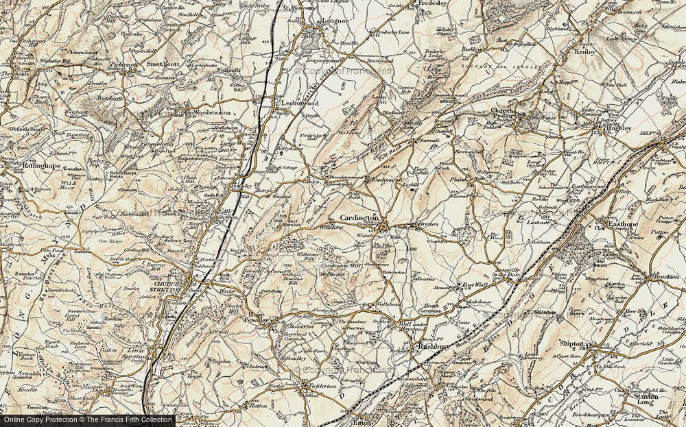 Old Map of Willstone, 1902 in 1902