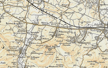 Old map of Windover Hill in 1898