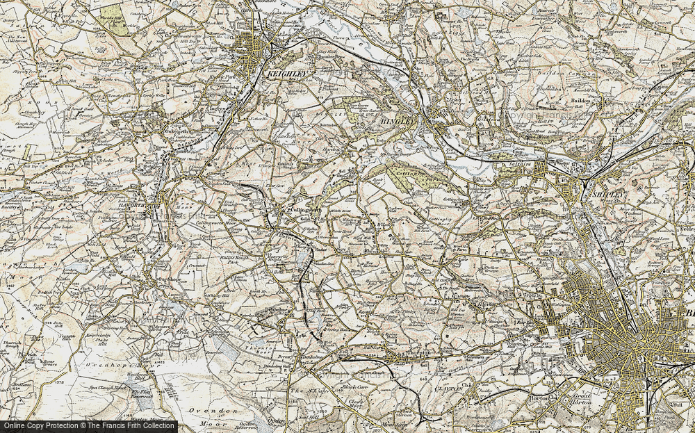 Old Map of Wilsden Hill, 1903-1904 in 1903-1904