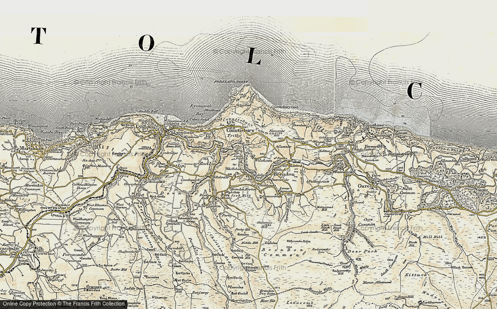 Old Map of Wilsham, 1900 in 1900