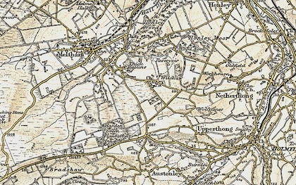 Old map of Wilshaw in 1903
