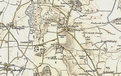 Old map of Windmill Hill in 1903