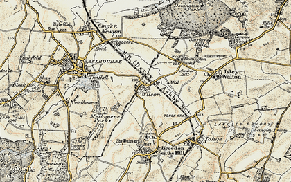 Old map of Wilson in 1902-1903