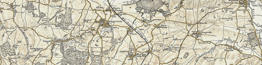 Old map of Wilson in 1902-1903