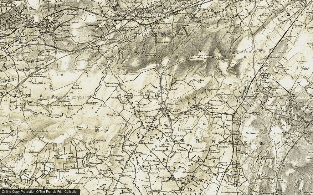 Old Map of Wilsontown, 1904-1905 in 1904-1905