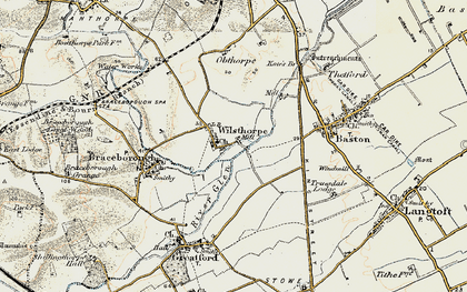 Old map of Wilsthorpe in 1901-1902