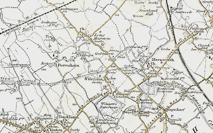 Old map of Wilstone in 1898