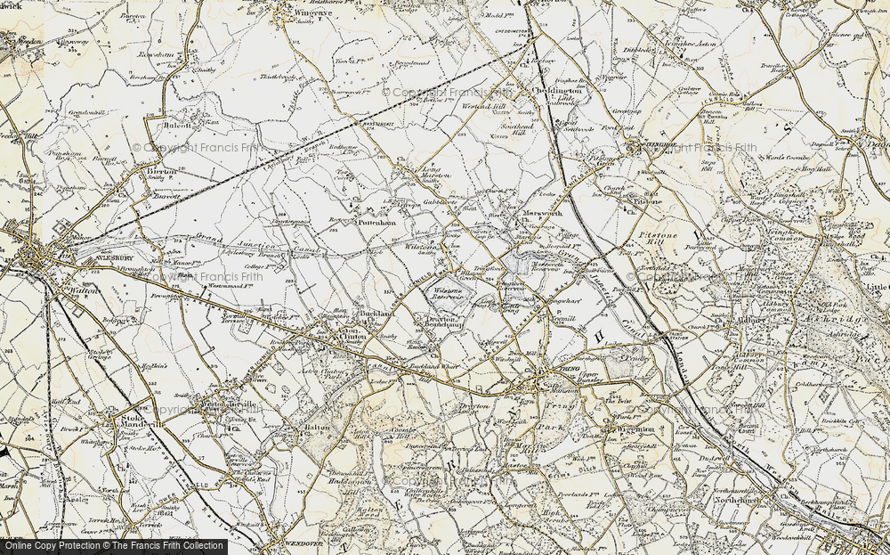 Old Map of Historic Map covering Wilstone Resr in 1898
