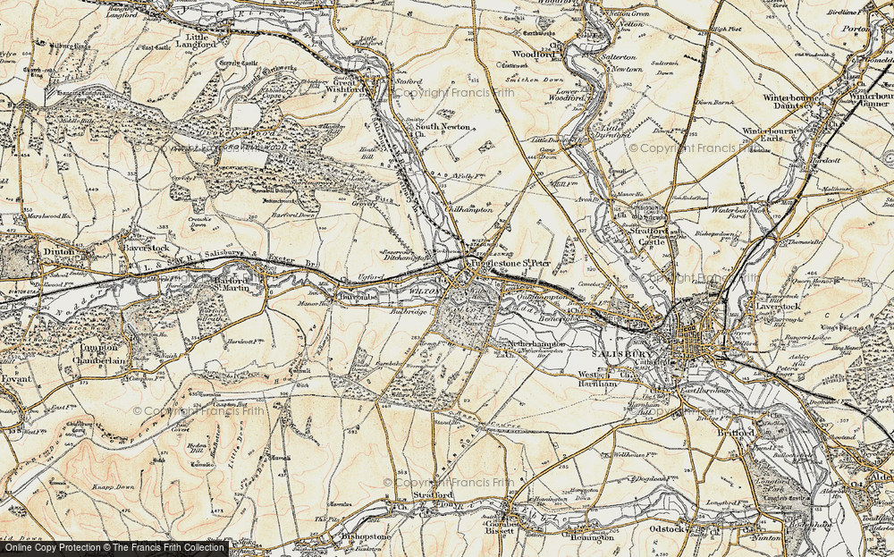 Old Map of Wilton, 1897-1898 in 1897-1898