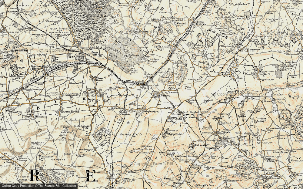 Old Map of Wilton, 1897-1899 in 1897-1899