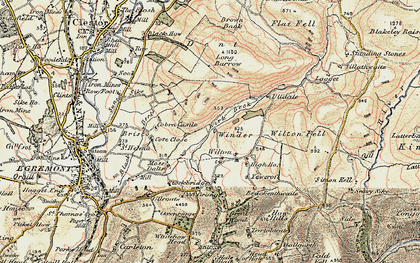 Old map of Grange in 1903-1904