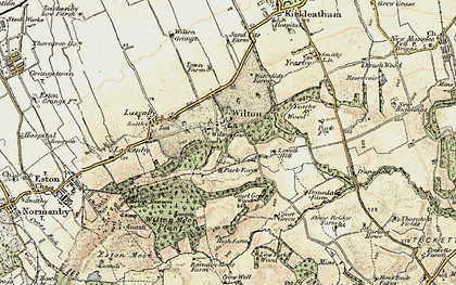 Old map of Wilton Castle in 1903-1904