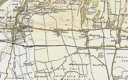 Old map of Wilton Carr in 1903-1904