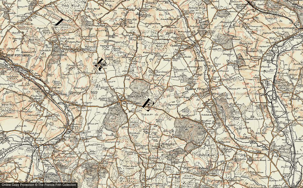 Old Map of Wilton Park, 1897-1898 in 1897-1898