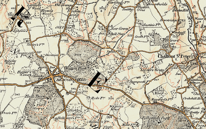 Old map of Wilton Park in 1897-1898