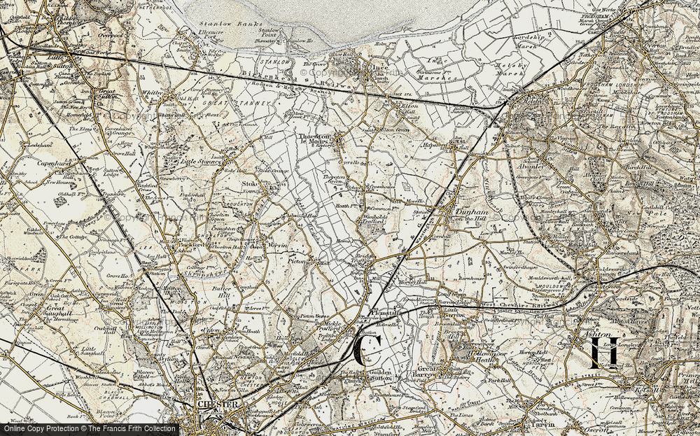 Old Map of Wimbolds Trafford, 1902-1903 in 1902-1903