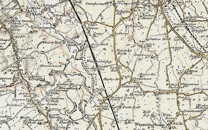 Old map of Wimboldsley in 1902-1903