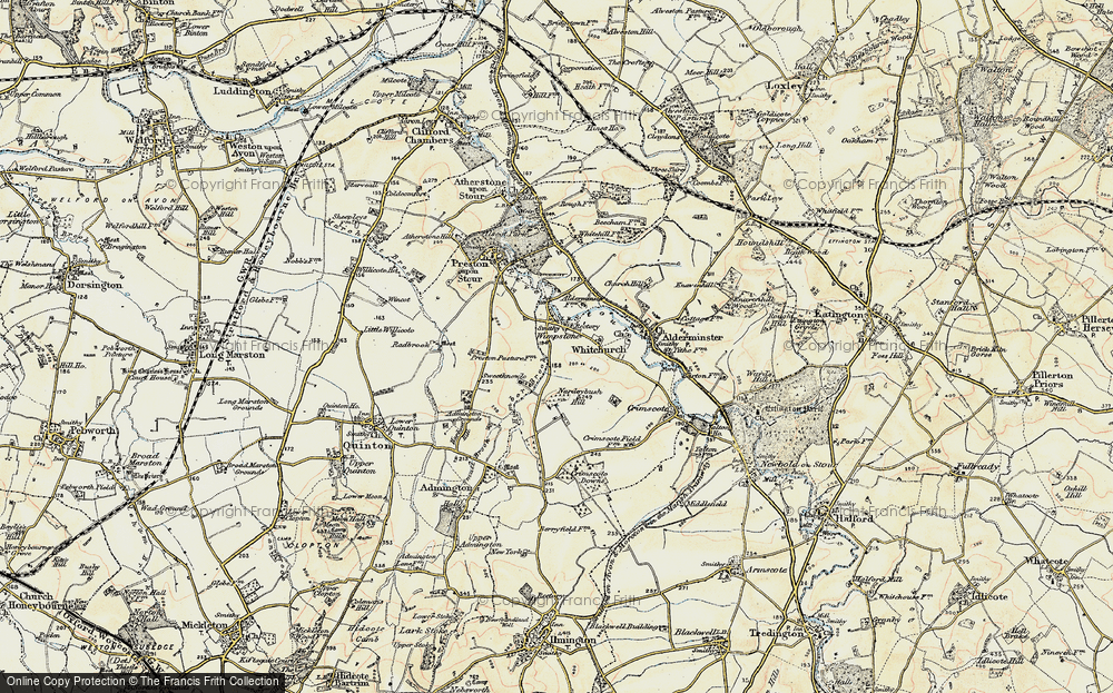 Old Map of Wimpstone, 1899-1901 in 1899-1901