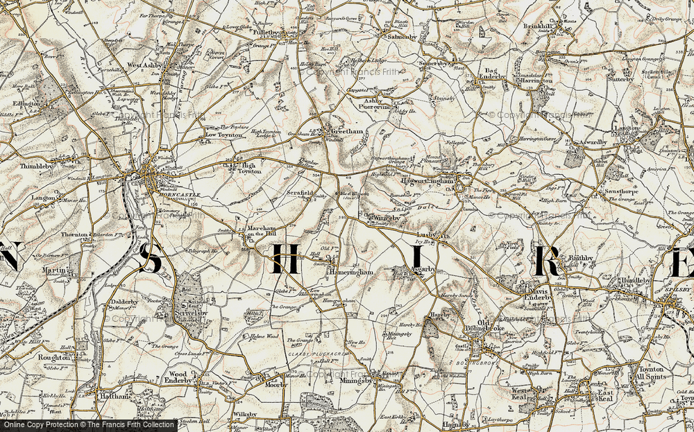 Old Map of Winceby, 1902-1903 in 1902-1903