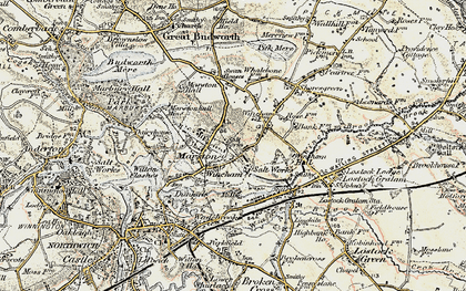 Old map of Wincham in 1902-1903