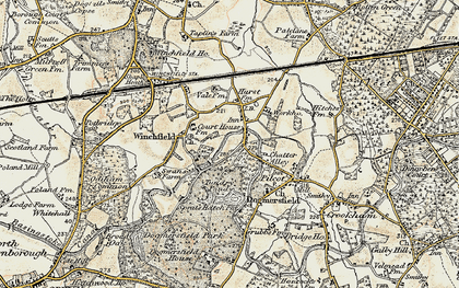 Old map of Winchfield Hurst in 1898-1909