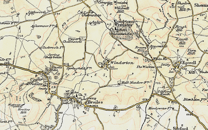 Old map of Upper Chelmscote in 1898-1901