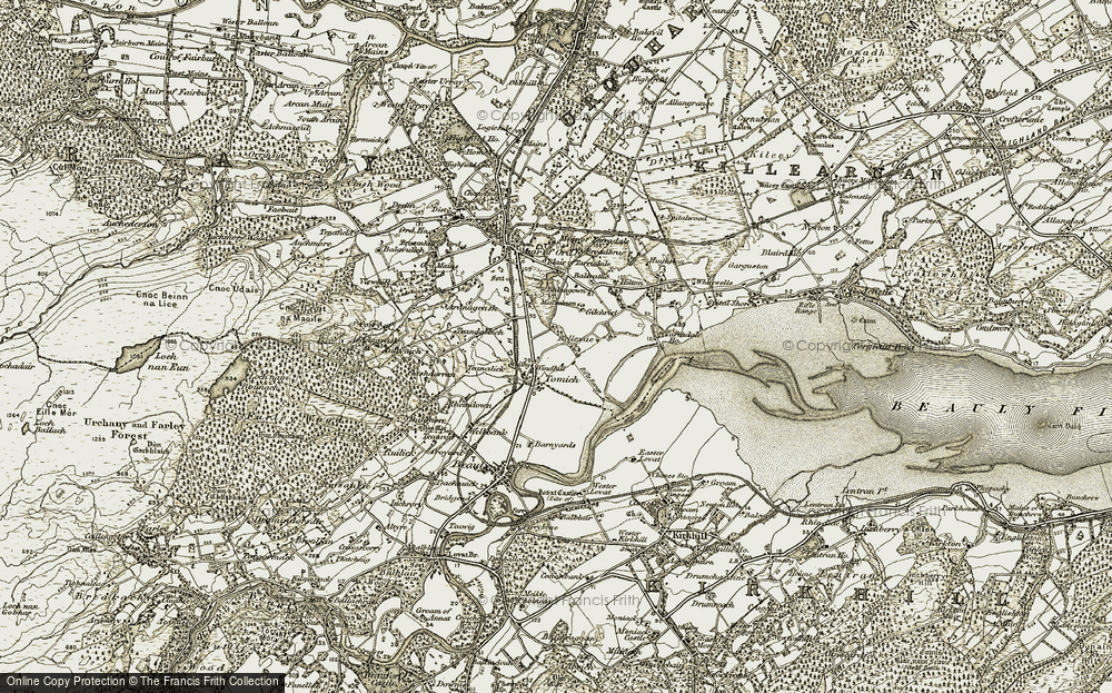 Old Map of Windhill, 1911-1912 in 1911-1912