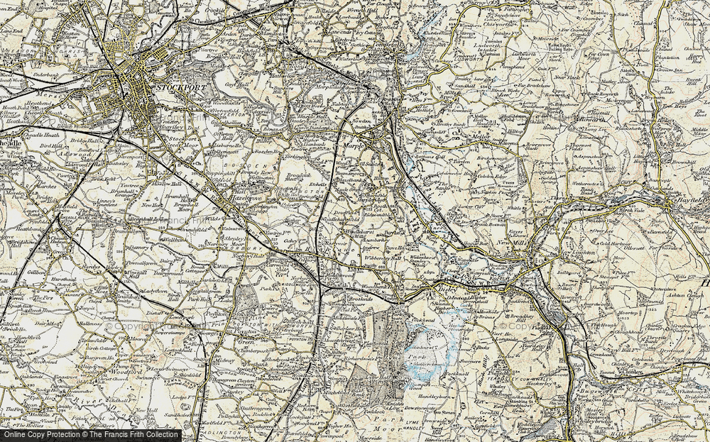 Old Map of Windlehurst, 1903 in 1903
