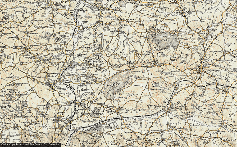 Old Map of Windwhistle, 1898-1899 in 1898-1899