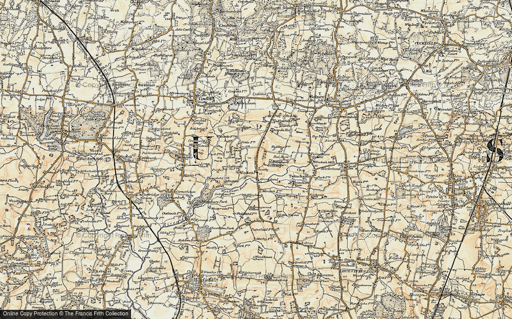 Old Map of Wineham, 1898 in 1898