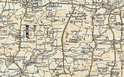 Old map of King's Barn in 1898