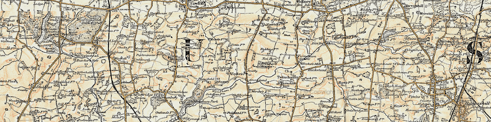 Old map of King's Barn in 1898