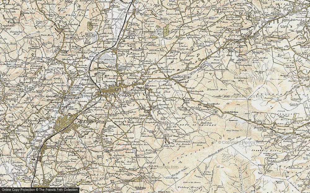 Old Map of Winewall, 1903-1904 in 1903-1904