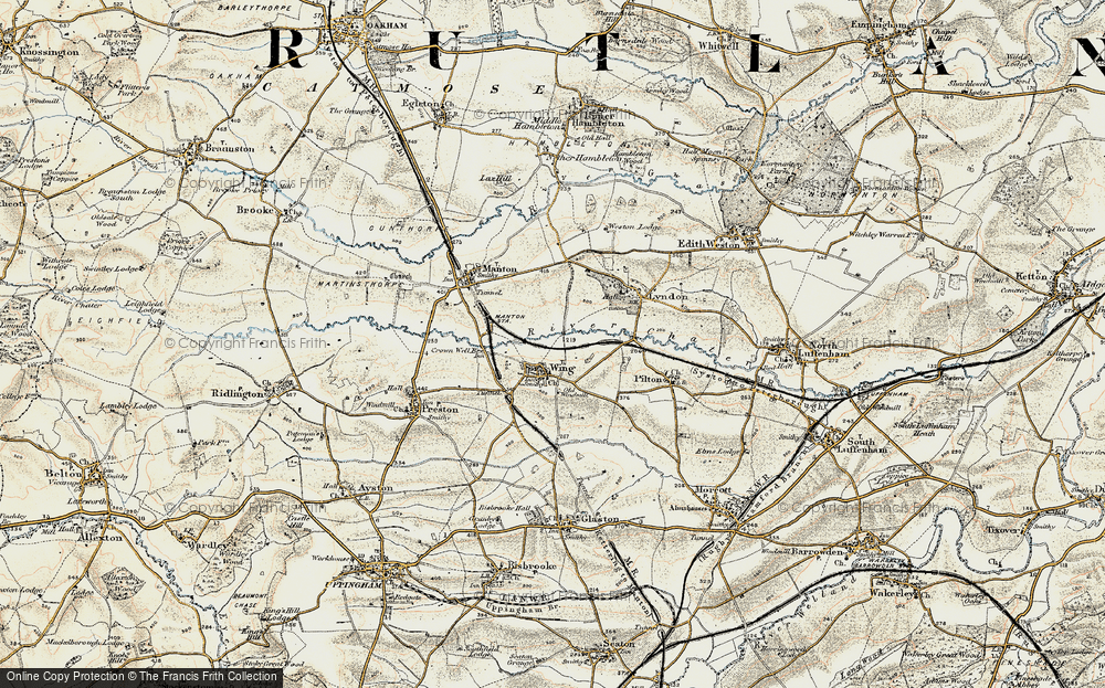 Old Map of Wing, 1901-1903 in 1901-1903