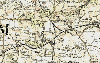 Old map of Wingate in 1901-1904