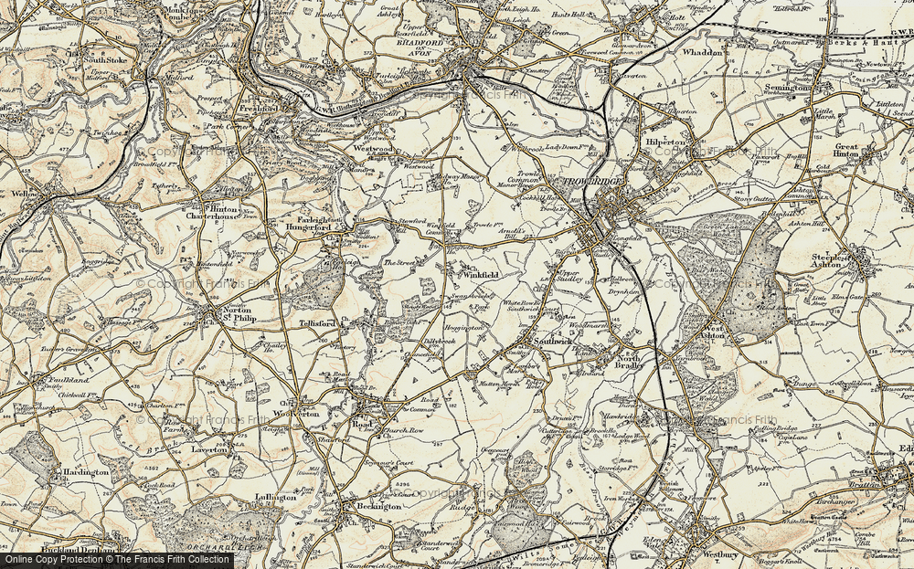 Old Map of Wingfield, 1898-1899 in 1898-1899