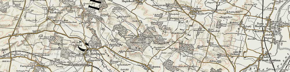 Old map of Winkburn in 1902-1903