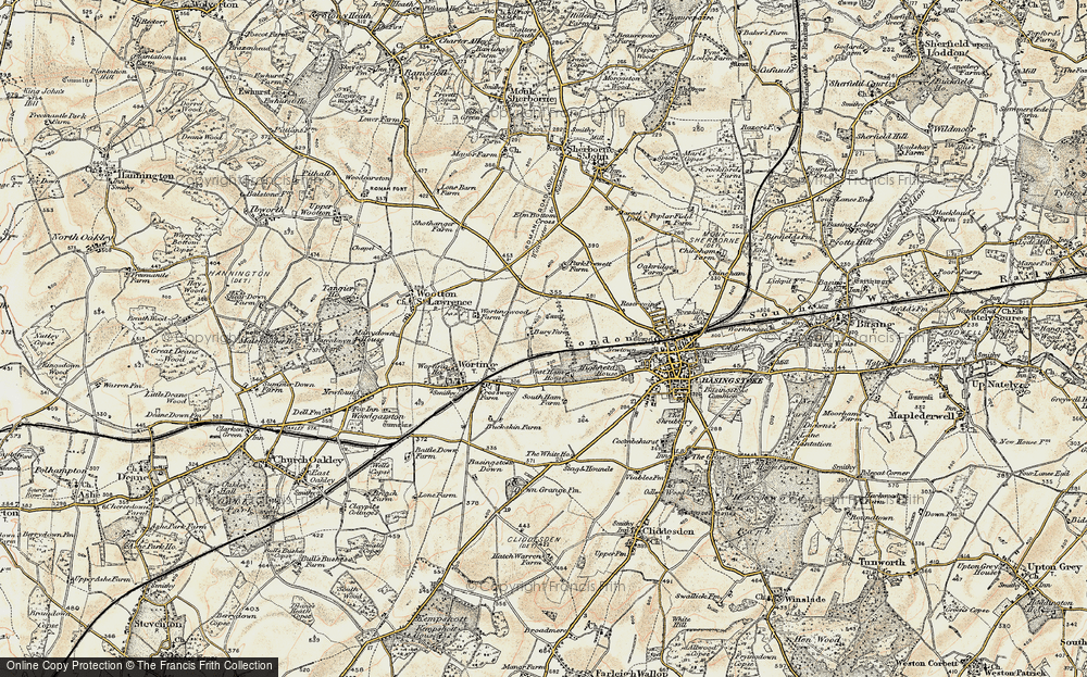 Old Map of Winklebury, 1897-1900 in 1897-1900