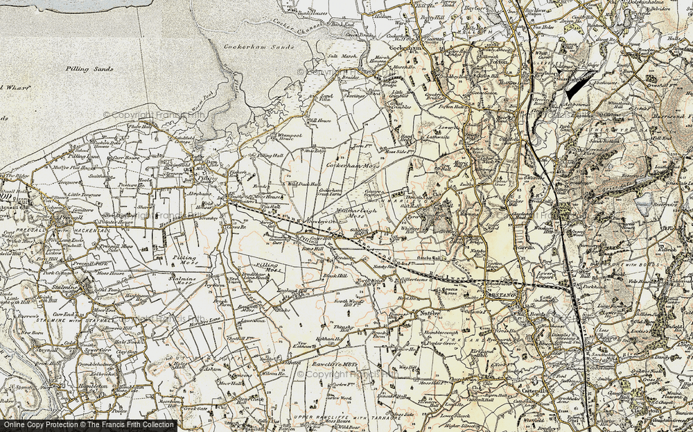 Old Map of Winmarleigh Moss, 1903-1904 in 1903-1904