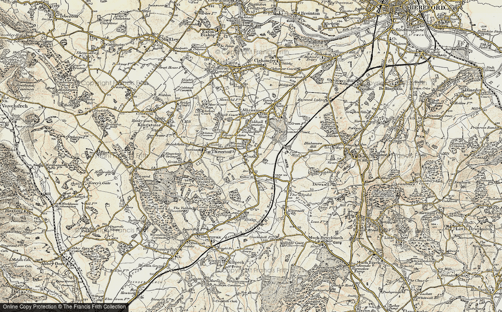 Old Map of Winnal, 1900-1901 in 1900-1901