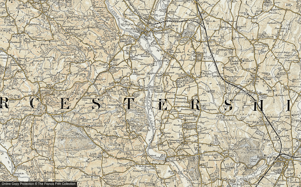 Old Map of Winnall, 1901-1902 in 1901-1902