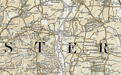 Old map of Winnall in 1901-1902