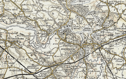 Old map of Winnington in 1902-1903