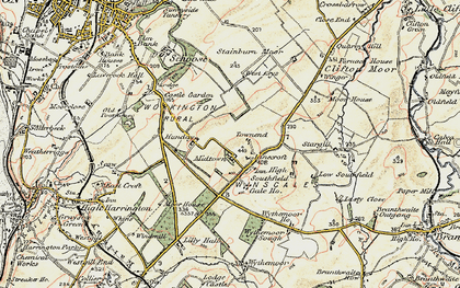Old map of Lillyhall Industrial Estate in 1901-1904