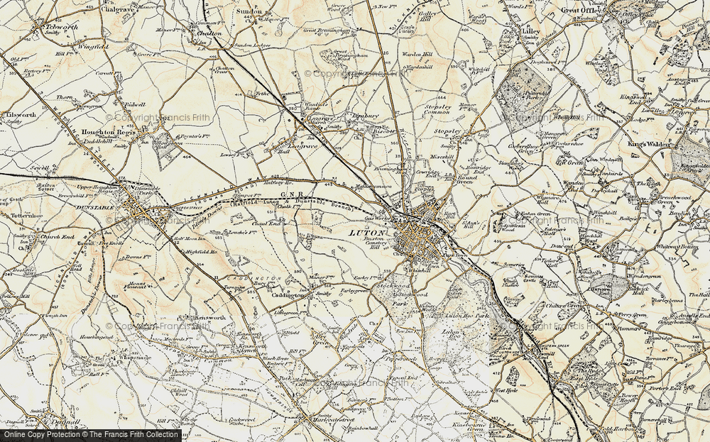 Old Map of Winsdon Hill, 1898-1899 in 1898-1899