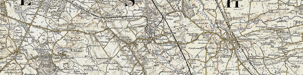 Old map of Bottom Flash in 1902-1903