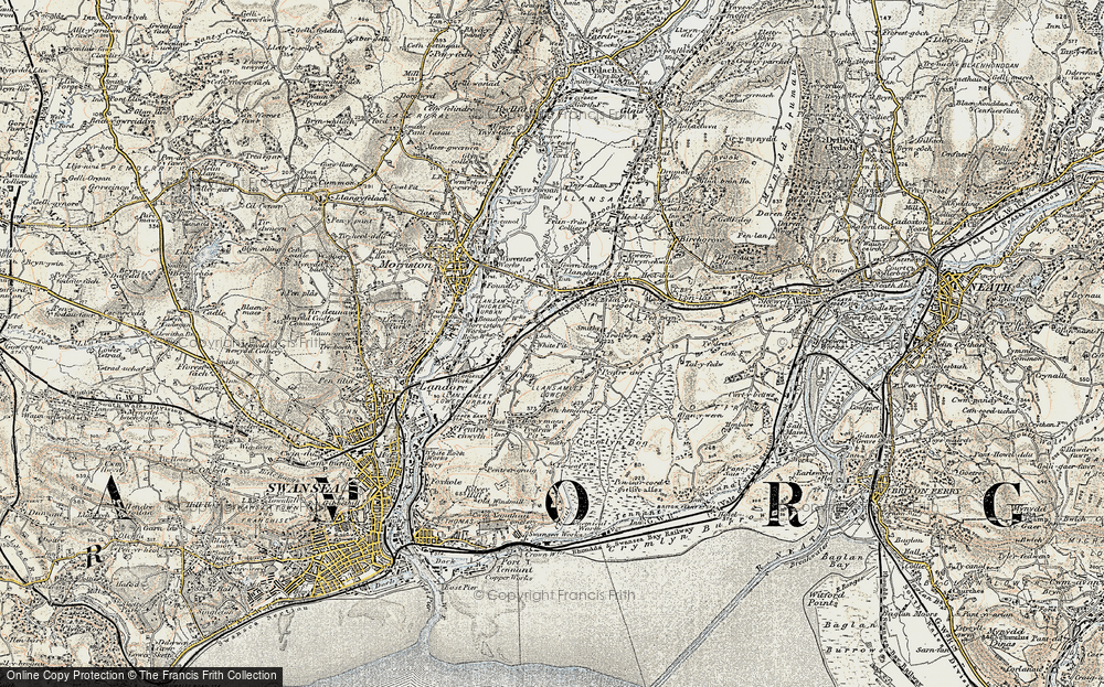 Old Map of Winsh-wen, 1900-1901 in 1900-1901
