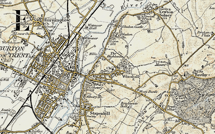 Old map of Bladon House School in 1902